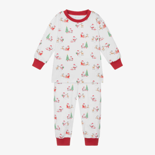Kissy Kissy-Boys Ivory Festive Cotton Pyjamas | Childrensalon Outlet