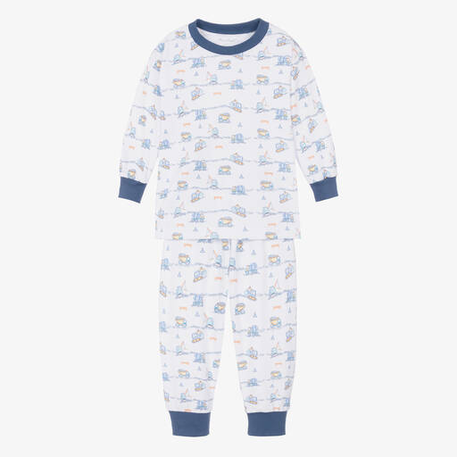 Kissy Kissy-Boys Pima Cotton Construction Junction Pyjamas | Childrensalon Outlet