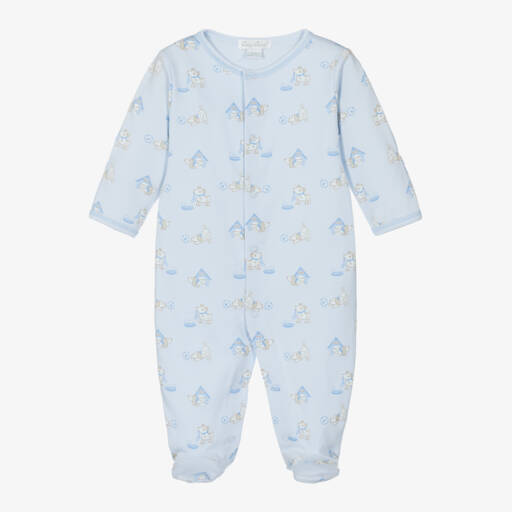 Kissy Kissy-Boys Puppy Playtime Blue Babygrow | Childrensalon Outlet