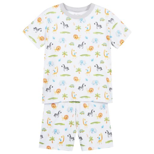 Kissy Kissy-Короткая пижама из хлопка с принтом Safari для мальчиков | Childrensalon Outlet