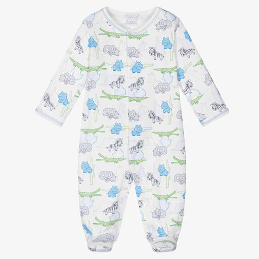 Kissy Kissy-Boys Safari Spirit Pima Cotton Babygrow  | Childrensalon Outlet