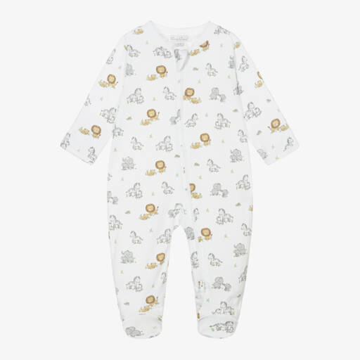 Kissy Kissy-Белый пима боди сафари для мальчиков | Childrensalon Outlet