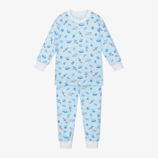 Kissy Kissy-Boys Space-Themed Blue Nightwear | Childrensalon Outlet