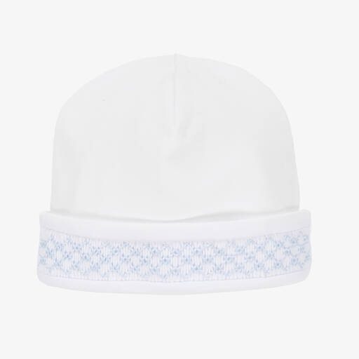 Kissy Kissy-Boys White Pima Cotton Fall Medley Hat | Childrensalon Outlet