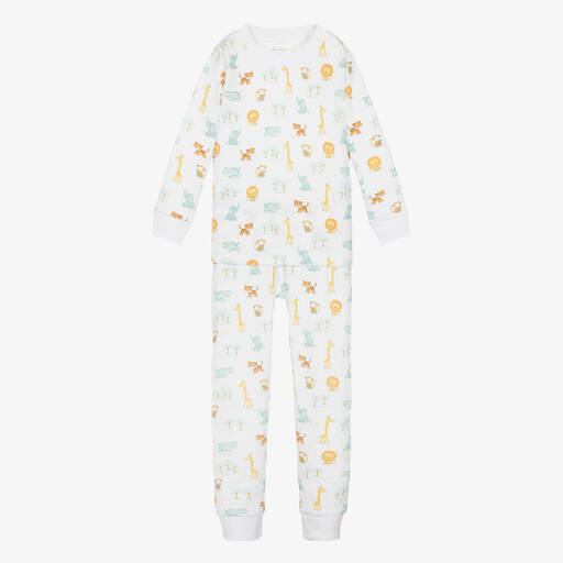 Kissy Kissy-Pyjama blanc en Pima safari garçon | Childrensalon Outlet