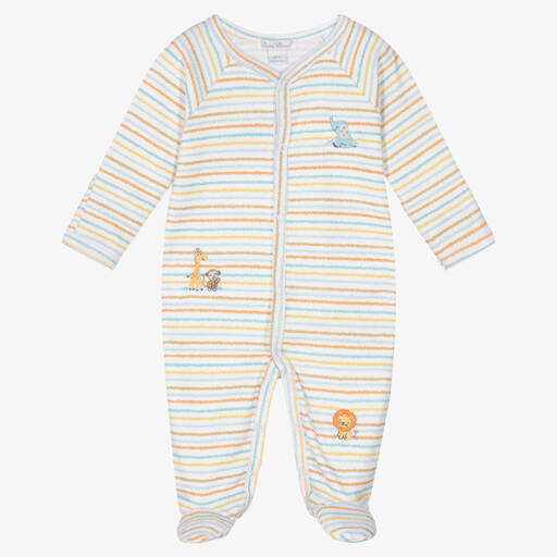 كيسي كيسي-أفرول بيبي غرو قطن بيما لون أبيض للمواليد | Childrensalon Outlet