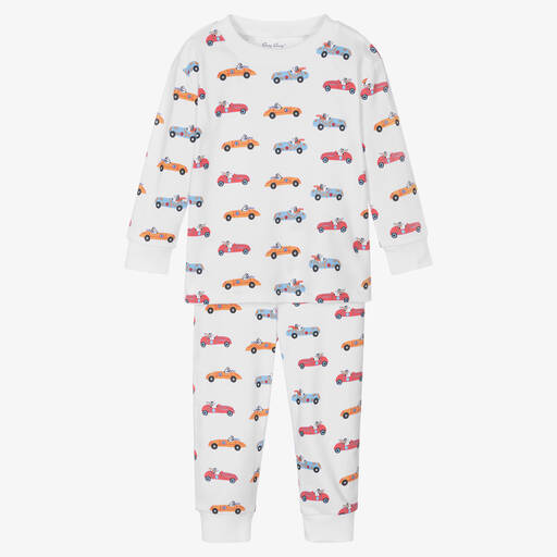 Kissy Kissy-Boys White Speedway Pups Cotton Pyjamas | Childrensalon Outlet