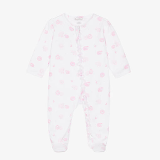 Kissy Kissy-Girls Cotton Onesie with Pink Sheep | Childrensalon Outlet