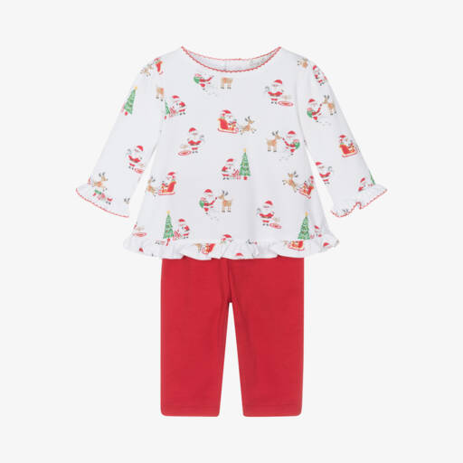 Kissy Kissy-Girls Festive Red Leggings Outfit | Childrensalon Outlet