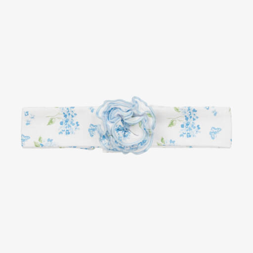 Kissy Kissy-Girls Floral Blue Hydrangea Headband | Childrensalon Outlet