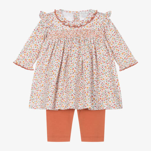 Kissy Kissy-Girls Ivory Floral Dress & Leggings | Childrensalon Outlet