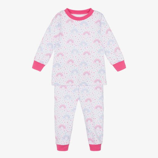 Kissy Kissy-Girls Ivory Rainbow Cotton Pyjamas | Childrensalon Outlet