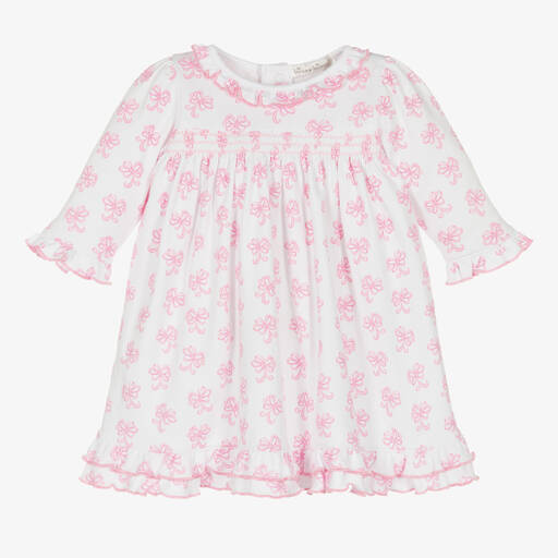 Kissy Kissy-Girls Pima Cotton Bows All Around Dress | Childrensalon Outlet