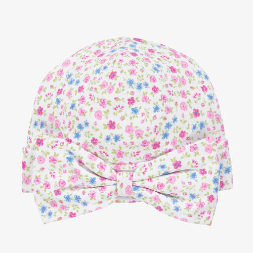 Kissy Kissy-Girls Pima Cotton Floral Fantasy Hat | Childrensalon Outlet