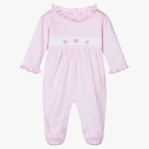 Kissy Kissy-Girls Pink Fall Medley Pima Cotton Babygrow | Childrensalon Outlet