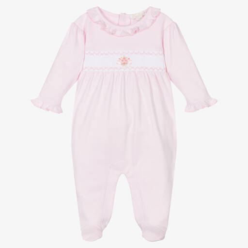 Kissy Kissy-Girls Pink Summer Medley Babygrow | Childrensalon Outlet