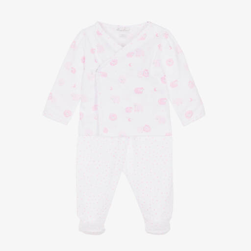 Kissy Kissy-Girls Pink & White Lamb Two-Piece Set | Childrensalon Outlet
