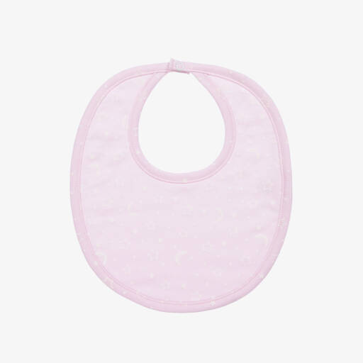 Kissy Kissy-Girls Soft Pink Moonlight Bib | Childrensalon Outlet