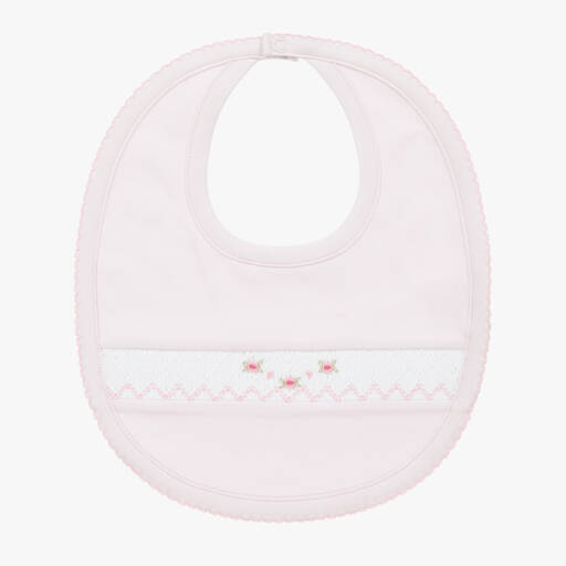 Kissy Kissy-Girls Soft Pink Smocked Bib | Childrensalon Outlet