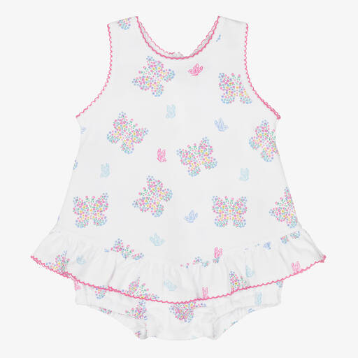 Kissy Kissy-Белый хлопковый песочник для девочек | Childrensalon Outlet