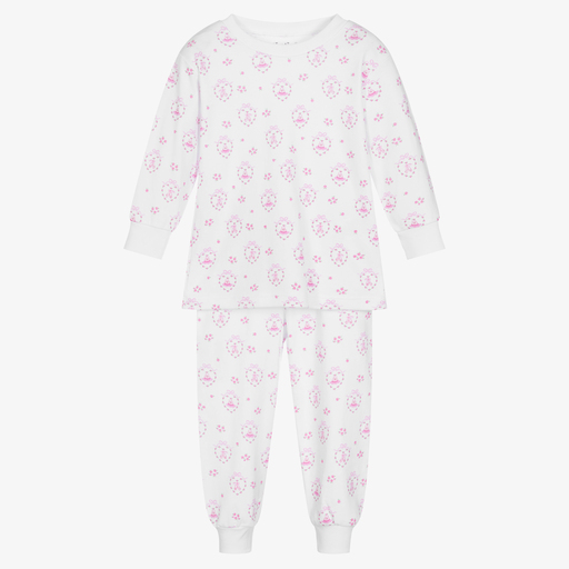 Kissy Kissy-Pyjama blanc en coton Fille | Childrensalon Outlet