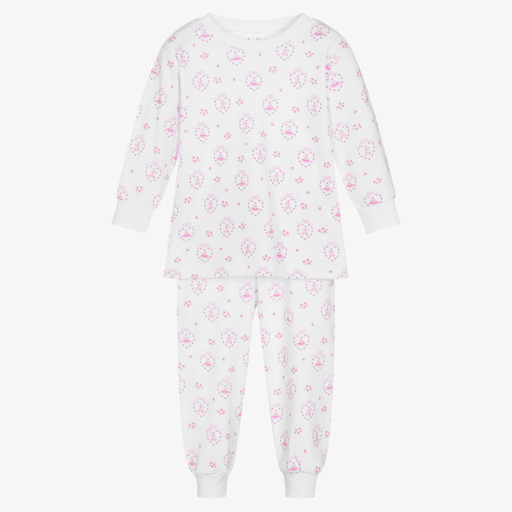 Kissy Kissy-Girls White Cotton Pyjamas | Childrensalon Outlet