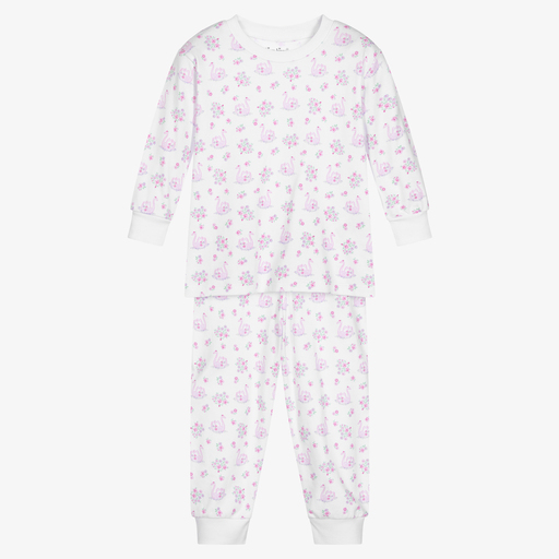 Kissy Kissy-Girls White Cotton Pyjamas | Childrensalon Outlet