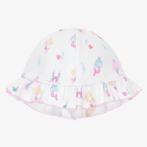 Kissy Kissy-Girls White Mermaid Sun Hat | Childrensalon Outlet