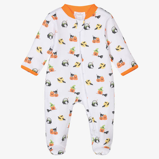 Kissy Kissy-Hello Halloween Pima Cotton Babygrow | Childrensalon Outlet