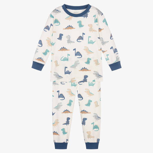 Kissy Kissy-Кремовая пижама из хлопка пима с динозаврами | Childrensalon Outlet