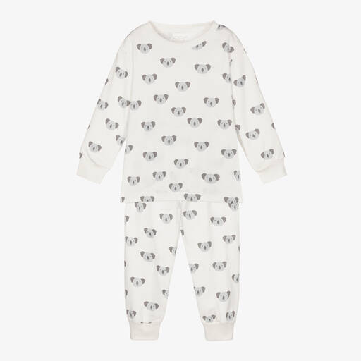 Kissy Kissy Kissy Love-Ivory Pima Cotton Pyjamas | Childrensalon Outlet