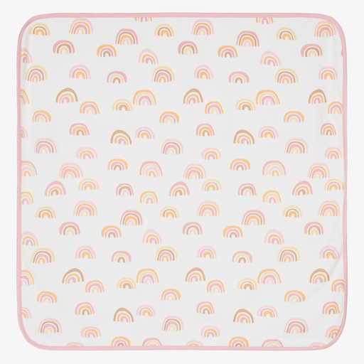 Kissy Kissy-Ivory Rainbow Blanket (72cm) | Childrensalon Outlet