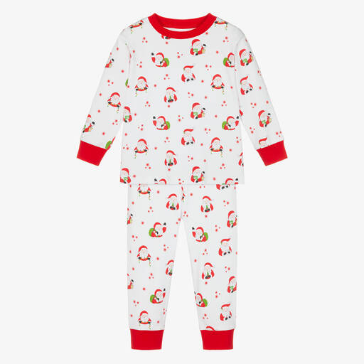 Kissy Kissy-Jolly Santas Pima Cotton Pyjamas | Childrensalon Outlet