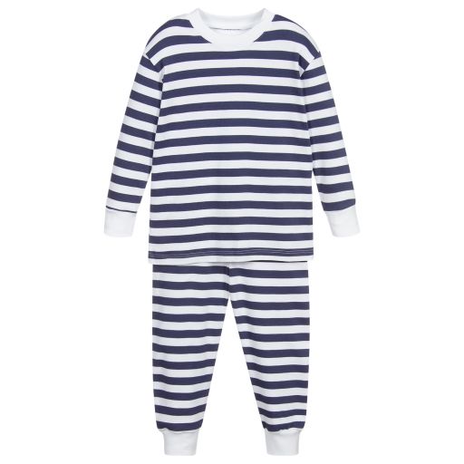 Kissy Kissy-Pyjama bleu marine en coton Pima | Childrensalon Outlet