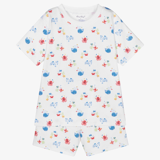 Kissy Kissy-Ocean Pima Cotton Pyjamas | Childrensalon Outlet