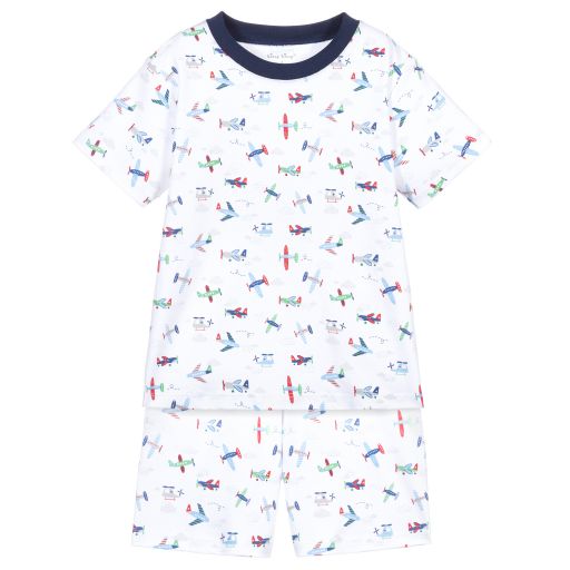 Kissy Kissy-Pima Cotton Aeroplane Pyjamas | Childrensalon Outlet