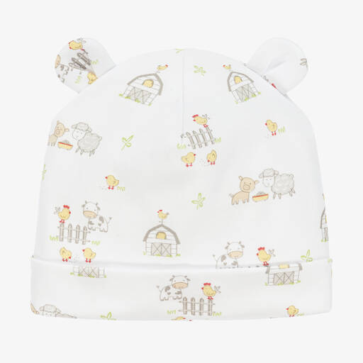 Kissy Kissy-Pima Cotton Farmyard Frolic Hat | Childrensalon Outlet