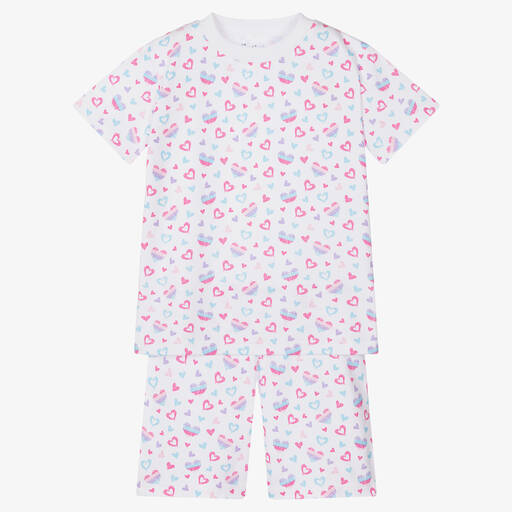 Kissy Kissy-Pima Cotton Hearts Pyjamas | Childrensalon Outlet
