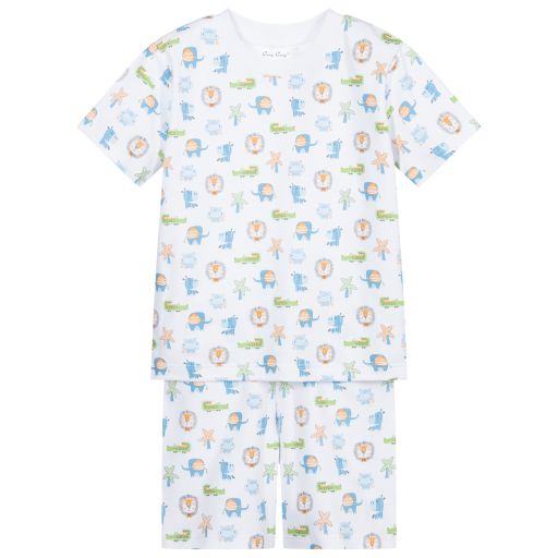 Kissy Kissy-Pima-Baumwoll-Pyjama mit Nilpferden  | Childrensalon Outlet