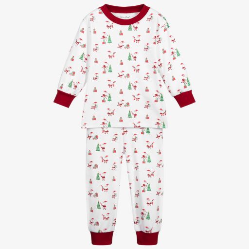 Kissy Kissy-Santa-Schlafanzug aus Pima-Baumwolle | Childrensalon Outlet