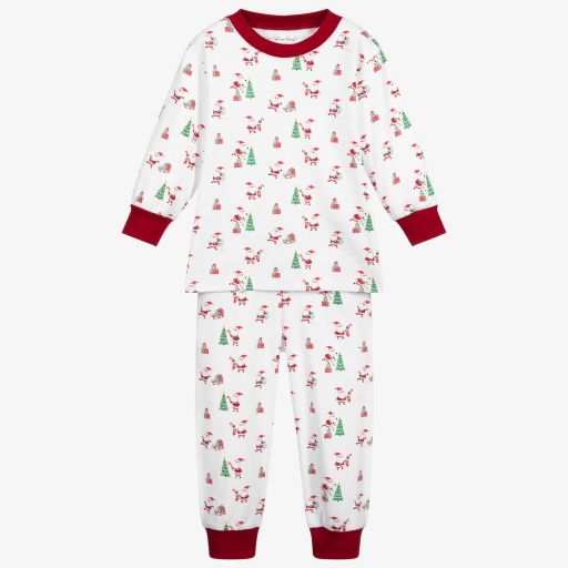 Kissy Kissy-Pima Cotton Santa Pyjamas | Childrensalon Outlet