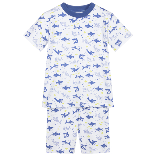 Kissy Kissy-Pima Cotton Shark Pyjamas | Childrensalon Outlet