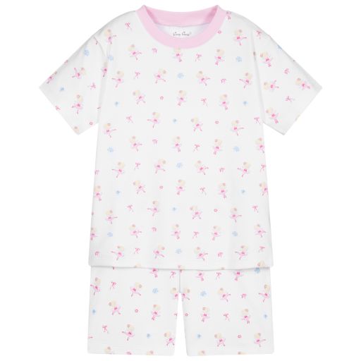 Kissy Kissy-Kurzer Pyjama aus Pima-Baumwolle | Childrensalon Outlet