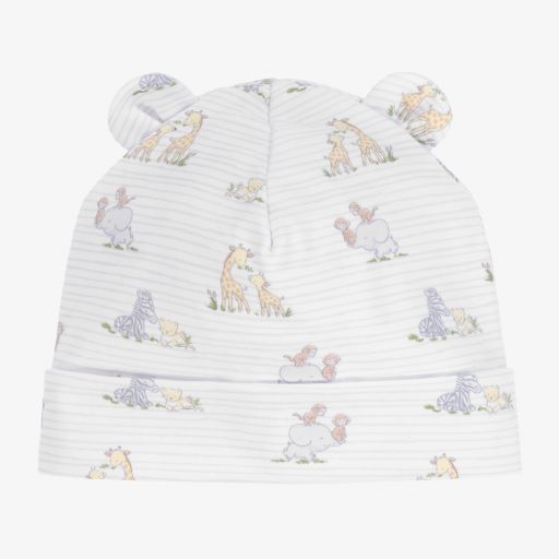 Kissy Kissy-Pima Cotton White Safari Hat | Childrensalon Outlet