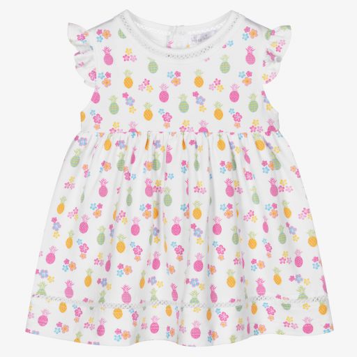 Kissy Kissy-Pineapple Pima Cotton Dress Set | Childrensalon Outlet