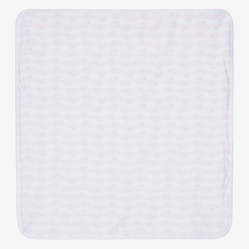 Kissy Kissy-Розовое хлопковое одеяло с овечками (73см) | Childrensalon Outlet