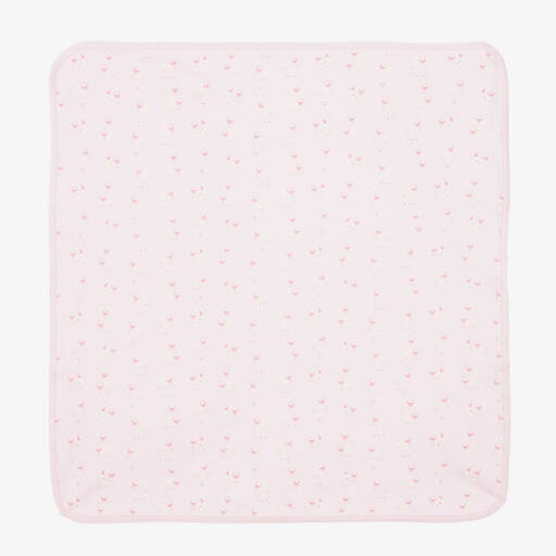 Kissy Kissy-Розовое одеяло с овечками (70см) | Childrensalon Outlet