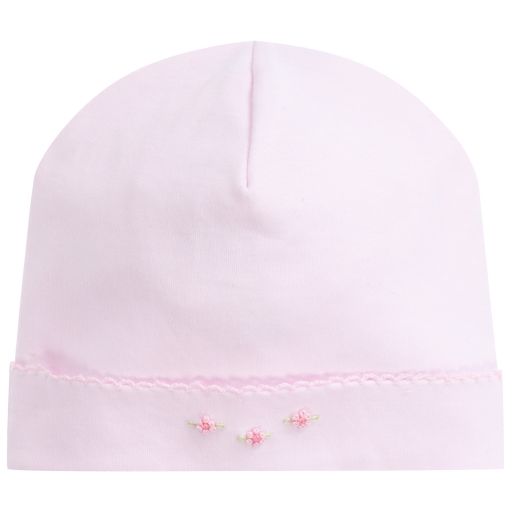 Kissy Kissy-Pink Pima Cotton Blush Hat | Childrensalon Outlet