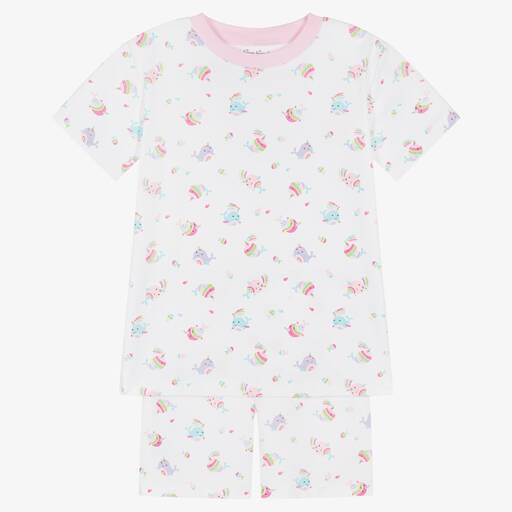 Kissy Kissy-Pink Pima Rainbow Pyjamas | Childrensalon Outlet
