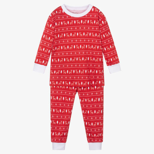 Kissy Kissy-Roter Reindeer Checks Schlafanzug | Childrensalon Outlet